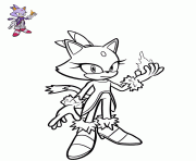 Coloriage blaze the cat